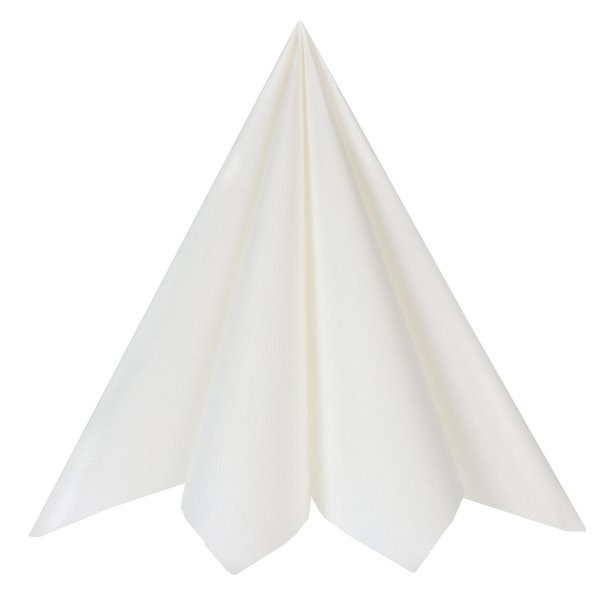 Hvide airlaid servietter, 20 stk.