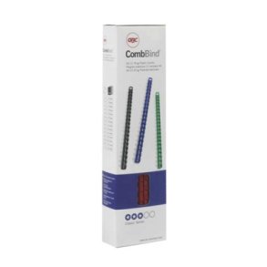 Spiralrygge 6mm hvid, plastic op til 25 ark - 100 stk