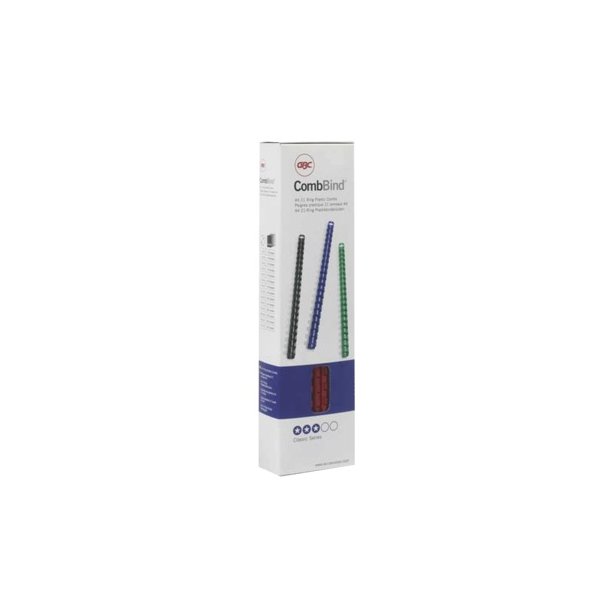 Spiralrygge 6mm hvid, plastic op til 25 ark - 100 stk