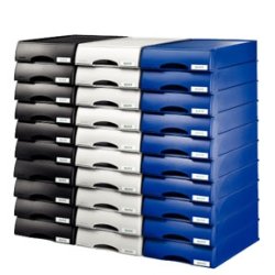 Brevbakker - Leitz Plus letter tray drawer unit Grey 4 stk