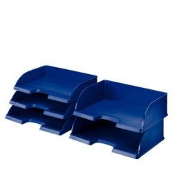 Brevbakker - Leitz Plus Jumbo letter tray landscape Black 4 stk