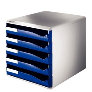 Skuffekabinet - Leitz Post-set 5 drawers A4 Bl
