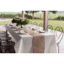 Luksus hvid rulledug, 120 cm x 10 m, 1 stk.