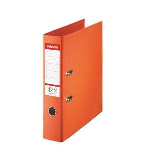 Brevordner - Esselte No1 PP A4/75mm Orange - FSC 10 stk
