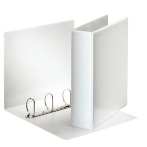 Panoramabinder - Esselte A4 4DR/50mm w/2 pock. White 10 stk