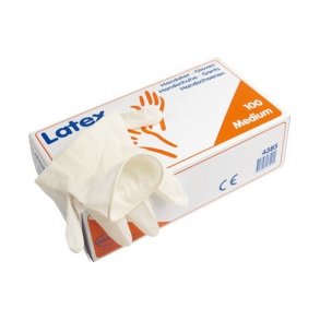 Handsker Latex u/pudder, Str. M - 100 stk