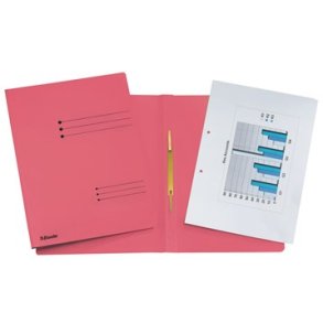 Arbejdsmappe karton genbrug A4 rd - 25 stk