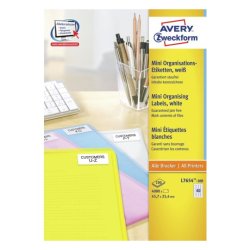 Avery mini-etiketter Jam Free, 45,7 x 25,4 mm - 1 pakke