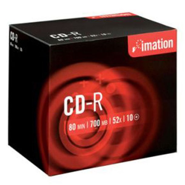 CD-rom 700 mb 80 min., 52xspeed - 10 stk