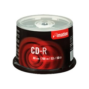 CD-rom 700 mb 80 min. spindel, 52xspeed - 50 stk