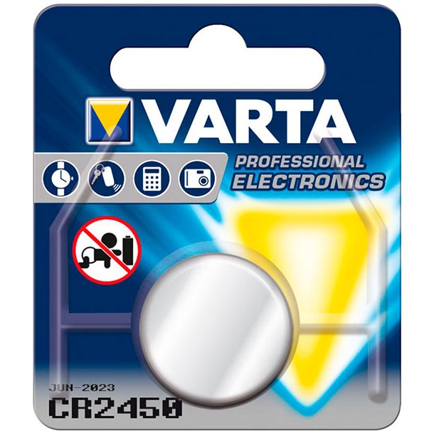 VARTA knapcellebatteri - CR2450,  1 stk.