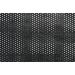 Silkepapir dot sort med hvide prikker 240 ark. 50*75 cm.