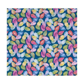 Gavepapir - Blt med drber - 57cm x 150meter - 1 rulle