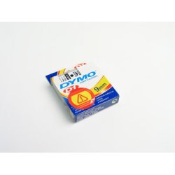Dymo D1 tape sort/hvid, 9mm - 1 stk.
