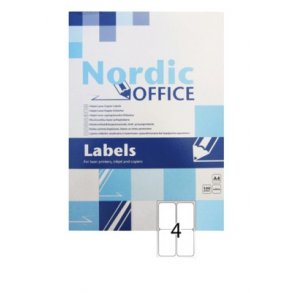 NOA etiketer 99,1x139mm - 4 pr. ark - 1 pakke