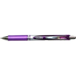 Gelpen Pentel energel violet, BL77 m/trykknap - 12 stk