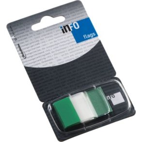 Indexfane grn, 25x43 mm - 50 ark