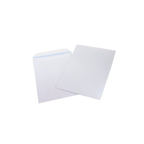 Kuverter C4P lukl. akkord 3718, hvid - 500 stk