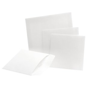 Kuverter Scandia E56 kvadrat, 155x155mm, hvid - 500 stk