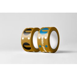 Logotape 2 farvet - Acryltape - 72 ruller