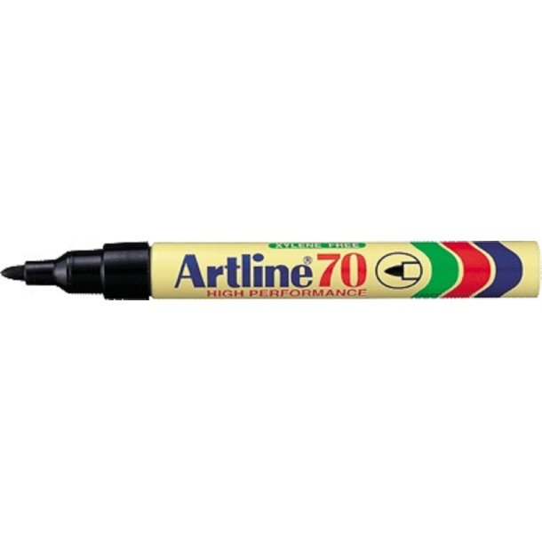 Marker Artline 70 sort 1,5 mm sort 12 stk