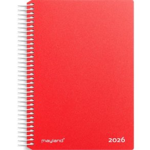 Mayland 2026 kalender, 1-Dags Spiral - R�d