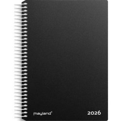 Mayland 2026 kalender, 1-Dags Spiral - sort