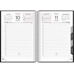 Mayland 2026 kalender, 1-Dags Spiral - sort