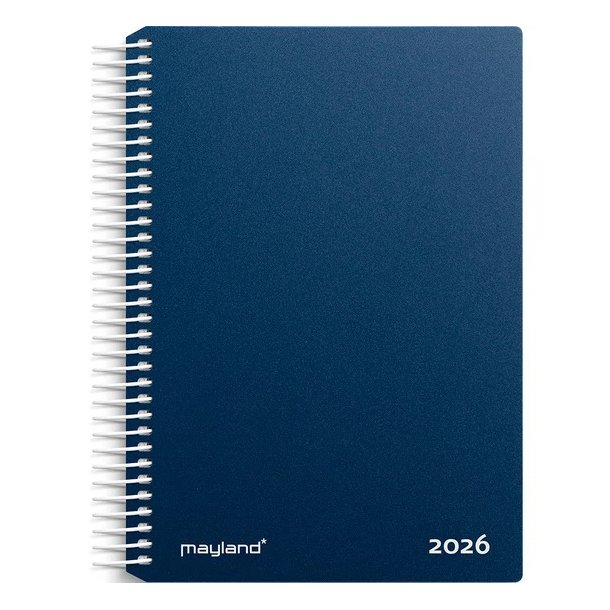 Mayland 2026 kalender, 1-Dags Spiral - Bl