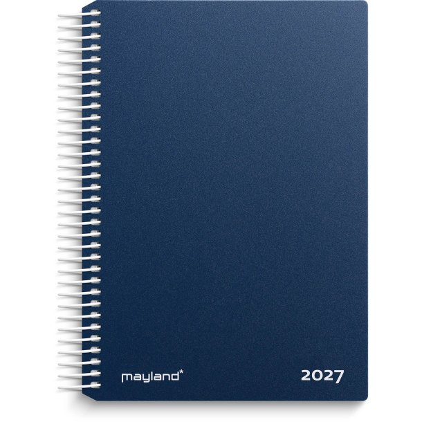 Mayland 2027 kalender, 1-Dags Spiral - bl�