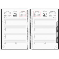 Mayland 2027 kalender, 1-Dags Spiral - sort