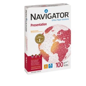 Kopipapir hvid A4 Navigator Presentation - 100g - 500 stk.