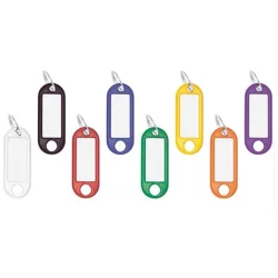 Ngleskilt plast Hvid - 100 stk.