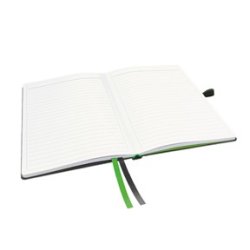 Notesbog hardcover A5 lin. 96g/80ark sort - 1 stk.