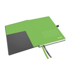 Notesbog hardcover A5 lin. 96g/80ark sort - 1 stk.