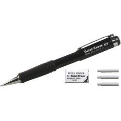 Stiftblyant Pentel QE515 Twist 0,5, sort - 12 stk