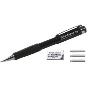 Stiftblyant Pentel QE515 Twist 0,5, sort - 12 stk