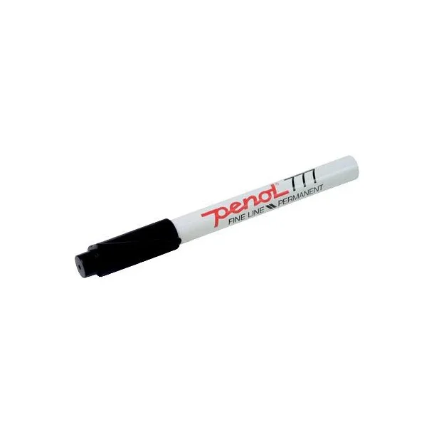 Penol 777 sprittusch - 1 mm spids, sort - 20 stk.