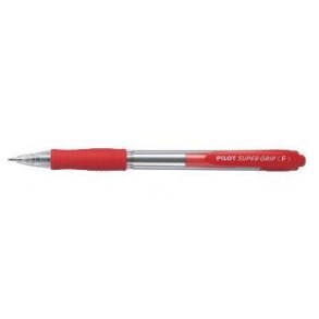Kuglepen Pilot Super Grip BPGP medium r�d - 12 stk