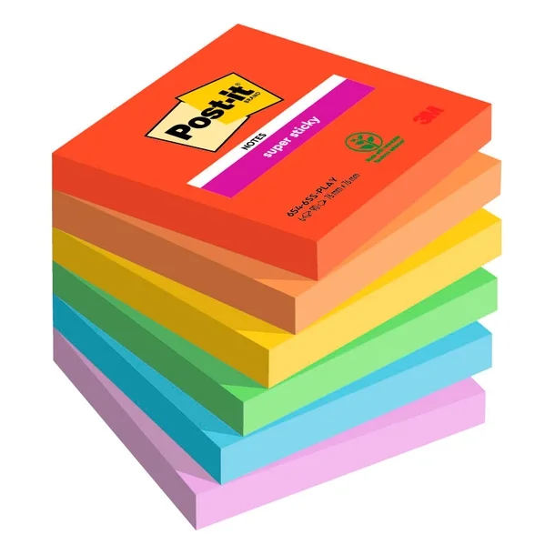 Post-it 654 Energetic memoblok 76 x 76 mm
