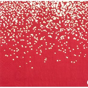 R�d/guld servietter, 10 stk.