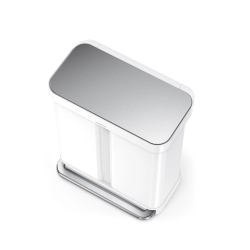 58L (34/24), dobbelt pedalspand til sortering - Sort