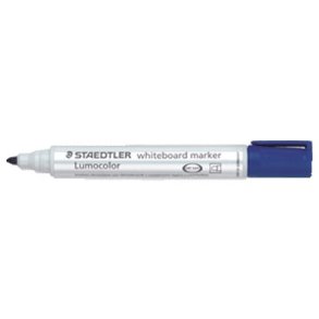 Whiteboard marker bl� rund, Staedtler 351-3 - 10 stk.