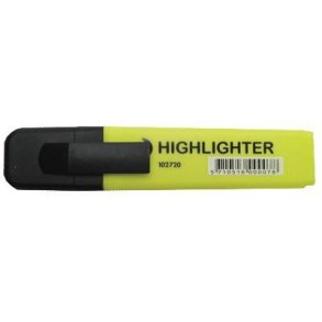 Tekstmarker gul - 10 stk