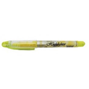 Tekstmarker penneform liquid, Gul - 12 stk