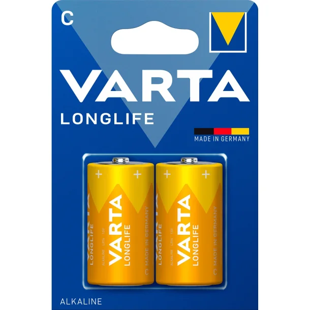 VARTA longlife , C-batterier LR14 - 2 stk.