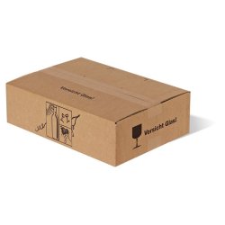 Flaskekasse 2'er - til 2 vinflasker - 25 kasser