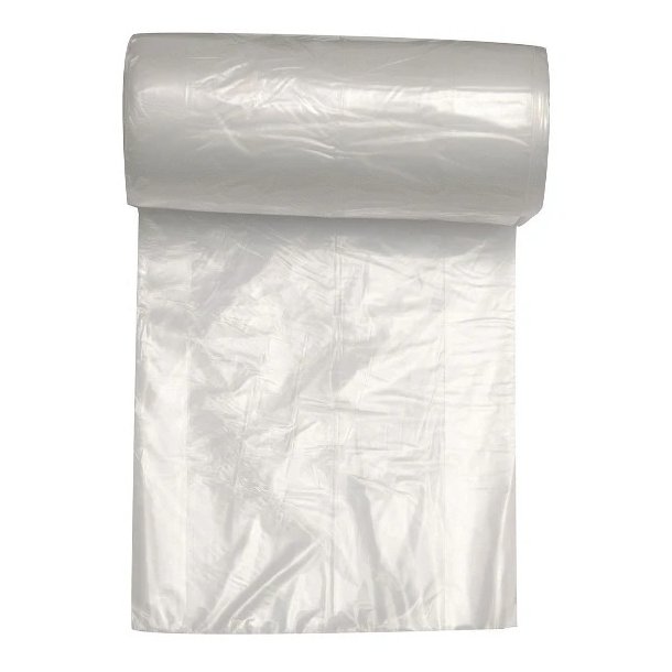 Affaldsposer 30 ltr. 50x60 cm, Klar 15 my LDPE - 1 rll