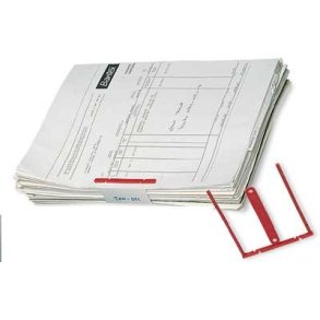 D-Clip arkivclips r�d, 80mm - 100 stk.