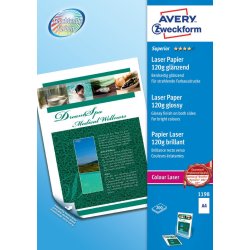 Farvelaser fotopapir 120g superior glossy, A4 - 1 pkk